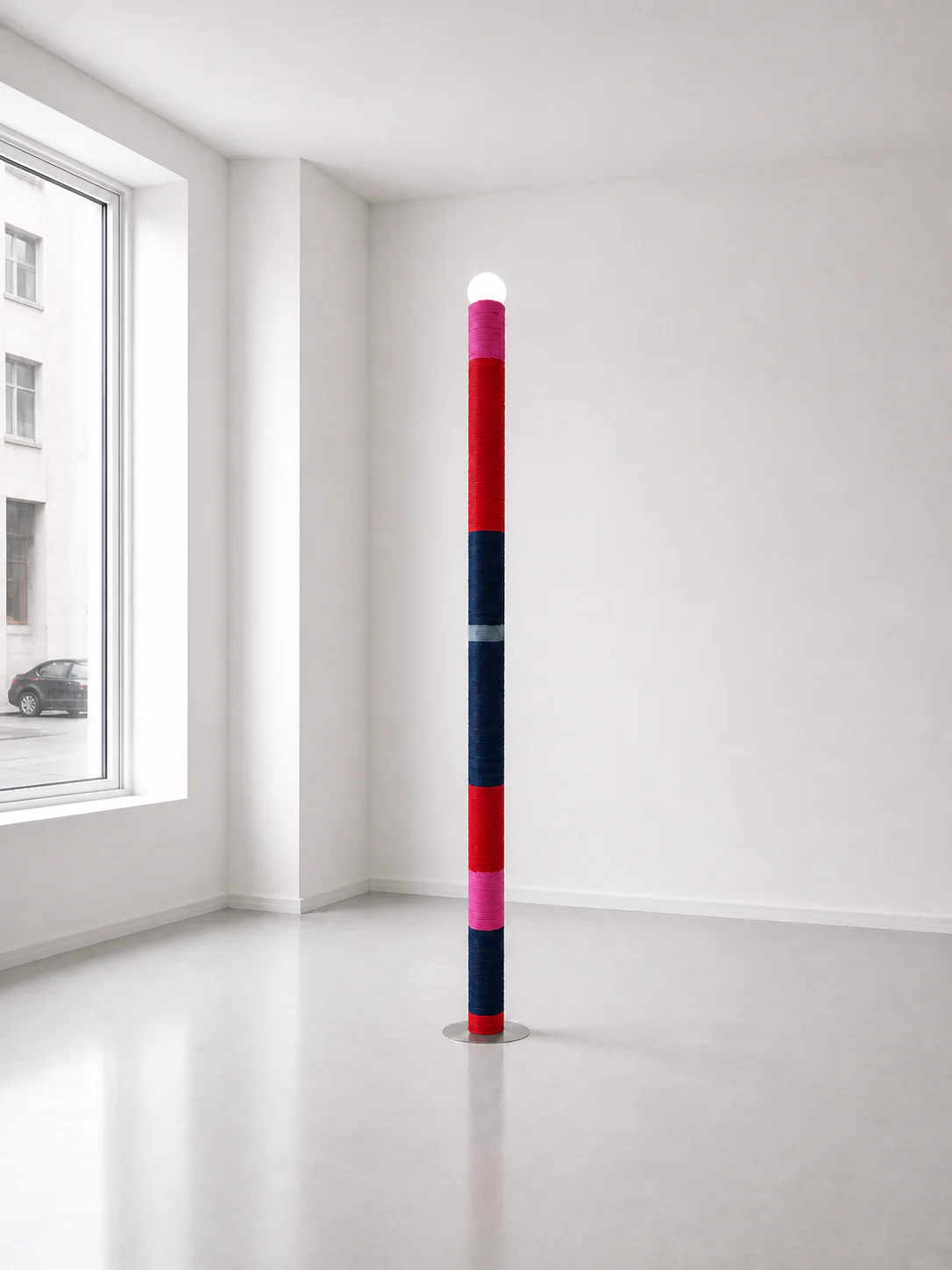 Carding Floor Lamp - Fuchsia - Image 3