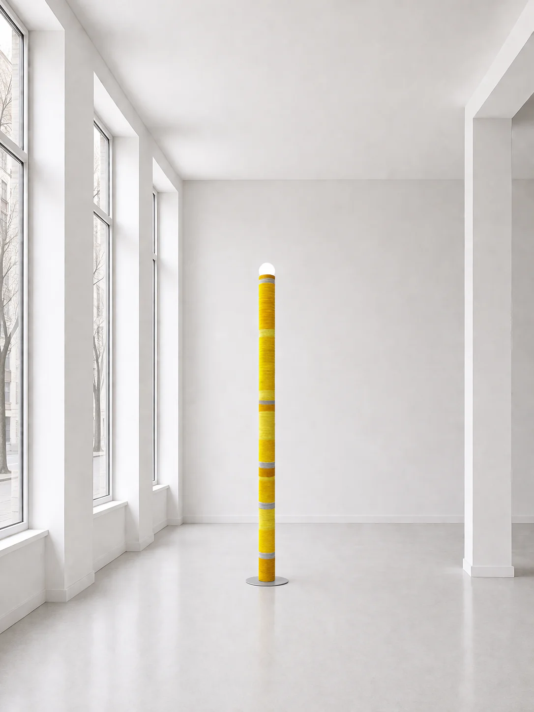 Carding Floor Lamp - Yellow - Image 3