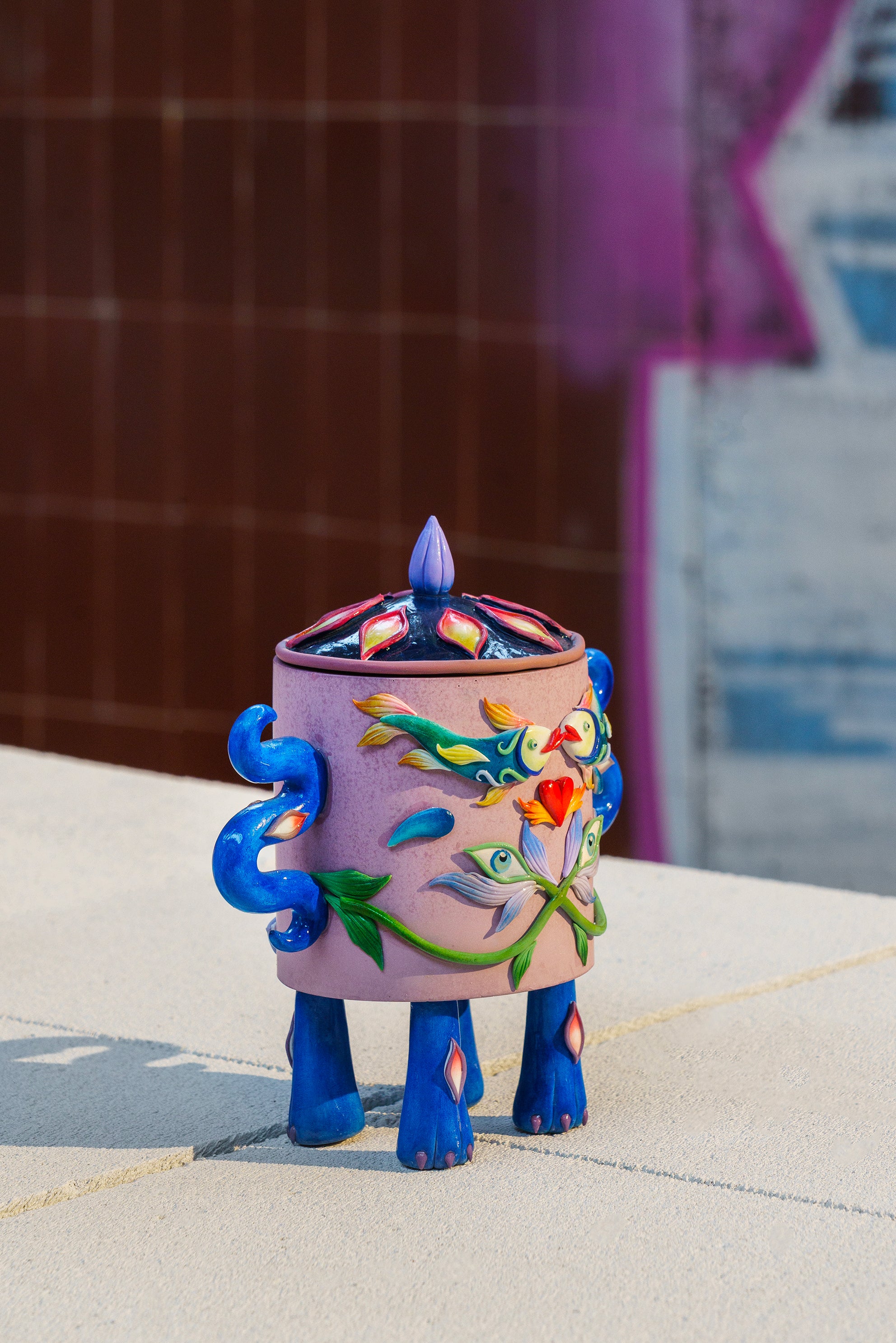 Deep Blue snuff bottle - Image 3